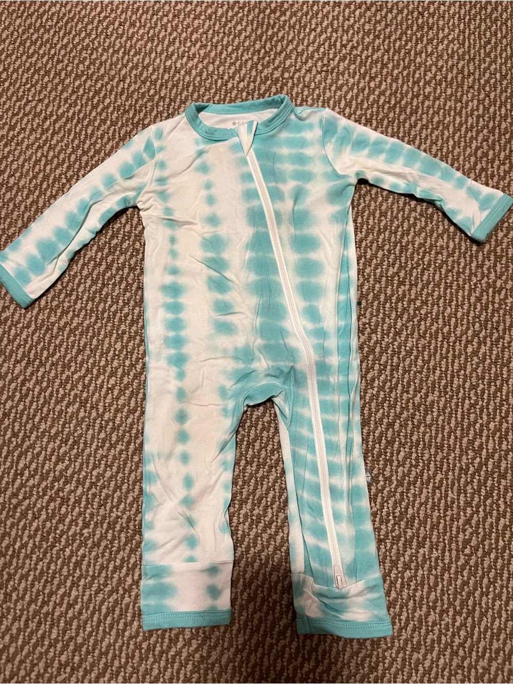 Kyte baby  3-6M robin rip tide zippered Romper